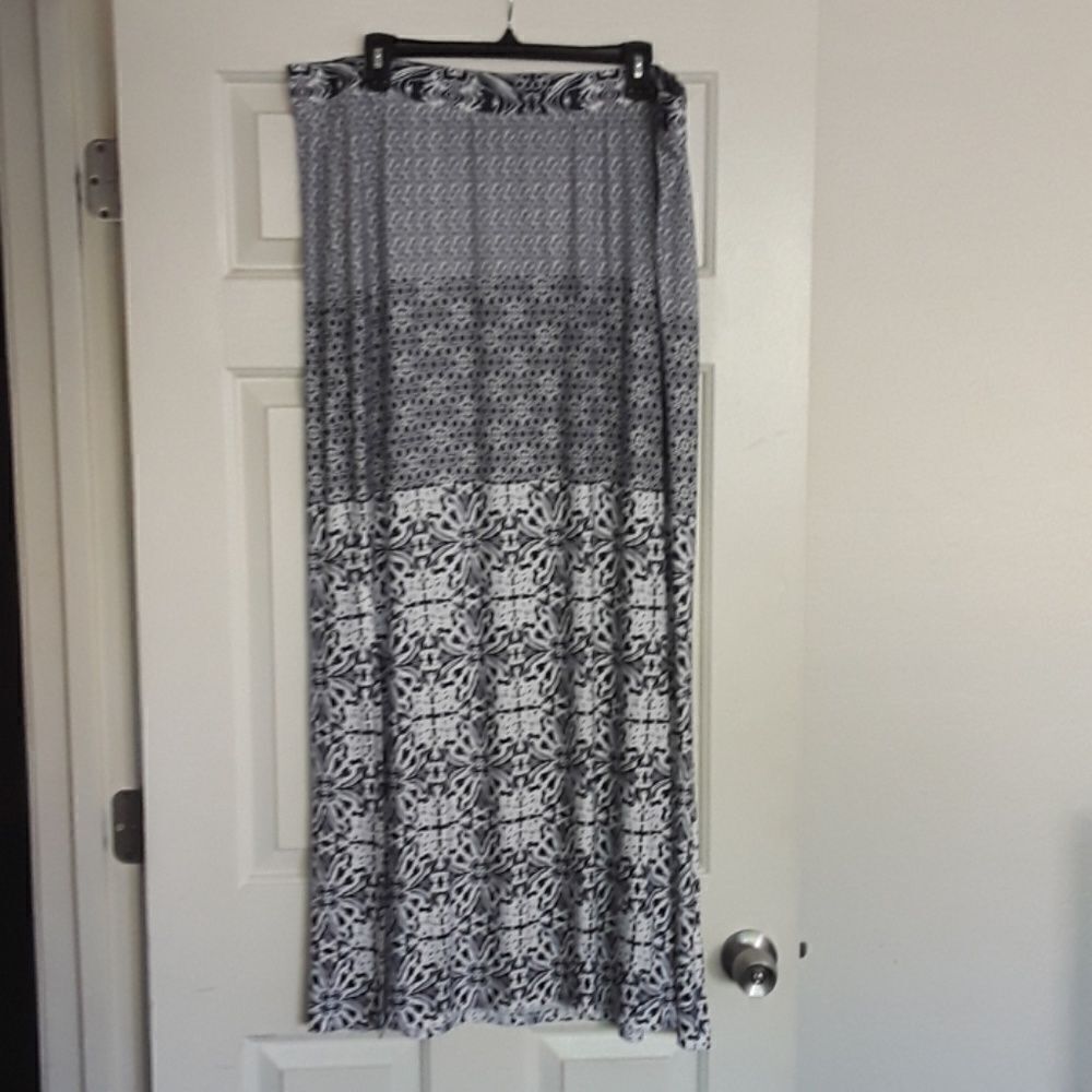 Lane Bryant Printed Maxi Skirt
